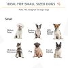 24"H Foldable Indoor Dog Fence, 3 Panels Freestanding Barrier with Support Feet, Black