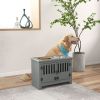 Dog Food Storage Cabinet & Dog Feeding Station with Bowls