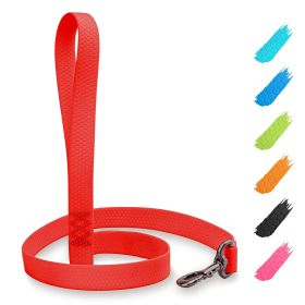 Red Waterproof Dog Leash 4 Ft x 1 in Anti Slip Dog Leash