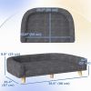 Large Dog Dark Grey Sofa with Washable Cover, Anti-slip Foot Pads