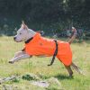 Dog Sport Vest Waterproof, Warm Outfit Adjustable Drawstring-(orange, size L))