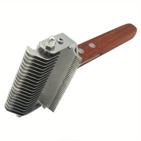 Double Sided Dog Grooming Tool - Efficient Shedding and Dematting Slicker Brush