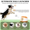 Automatic dog toy ball launcher, orange