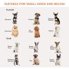 23.5"H Foldable Indoor Dog Fence with Door, 4 Panels Freestanding Support Feet, White
