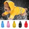 Dog Raincoat Reflective Strip Breathable; Waterproof Jackets