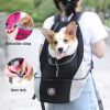 Dog Travel Backpack; Double Shoulder Portable Outdoor Carrier Bag
