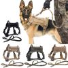 Tactical Training Dog Harness and Leash Set K9 Padded Quick Release