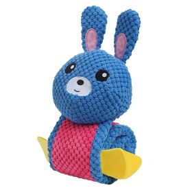 Dog Foraging Puzzle Squeaky Plush Toy (Color: Style 4)
