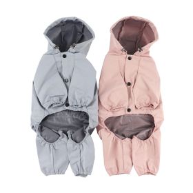 Waterproof Breathable Reflective Dog Raincoat (colour: Blue, size: XXL)