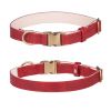 Adjustable Soft Padded Leather Dog Collar; Tactical Collar with Durable Metal Buckle