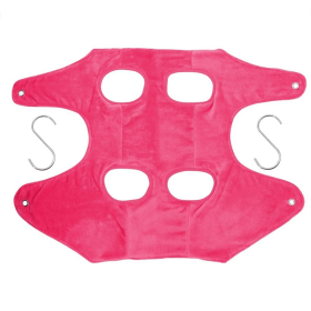 Portable Dog Grooming Hanging Hammock Harness Breathable (Color: Pink, size: large)