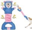 Crinkle Plush Stuffing Dog Squeaky Sheep Toy for Puppy Teething & Tug of War Dogs
