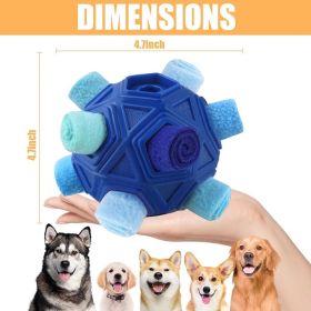 Dog Snuffle Ball-Interactive Puzzle Toy (Color: Blue)