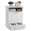 Dog Feeder Station with Stainless Steel Bowl