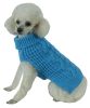 Fashion Designer Knitted Swivel-Swirl Heavy Cable Dog Sweater