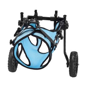 Dog Wheelchair for Back Legs, Adjustable with 2 Shock-Absorbing Wheels (size: M)