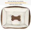 Dog Bed Soft Warm Fleece Cozy Nest Bed Cushion Mat S Size