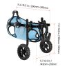 Dog Wheelchair for Back Legs, Adjustable with 2 Shock-Absorbing Wheels