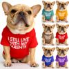Short Dog round collar t-shirt