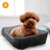 Dog Bed Soft Warm Fleece Cozy Nest Bed Cushion Mat S Size