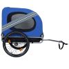Large Folding Bike Trailer for Dogs – 120LB Capacity All-Terrain Carrier, Durable Steel Frame