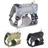 Tactical Dog Harness Vest With Soft Padded And D-Ring Collar