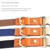 Adjustable Soft Padded Leather Dog Collar; Tactical Collar with Durable Metal Buckle