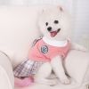 Sweet Bowknot Dog Sweater Dress; Winter Warm Pet Clothes
