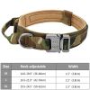 Military Style Heavy Duty Tactical Dog Collar with Handle