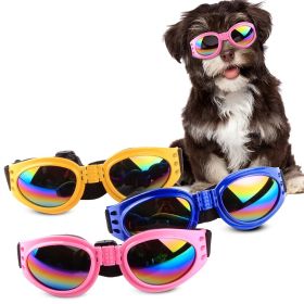 Foldable Dog Sunglasses for Outdoors (Color: Blue, size: One-size)