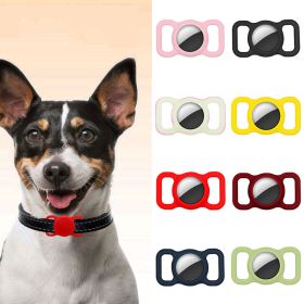 2pcs Silicone Protective Case Dog Collar Loop For Apple Airtags (Color: green 2pcs)