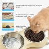 Macaron Dual Stainless Steel Dog Bowls, 600ml each, Non-Slip, Dishwasher Safe