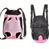 Denim Dog Backpack; Outdoor Travel Carrier Bag