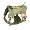 Tactical Dog Harness Vest With Soft Padded And D-Ring Collar
