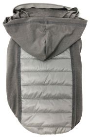 'Apex' Lightweight and Quick-Dry Dog Coat w/ Pop out Hood (Color: Grey, size: X-Large)