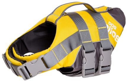 3M Reflective Life Jacket and Adjustable Buoyant Dog Harness (size: large)