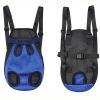 Denim Dog Backpack; Outdoor Travel Carrier Bag