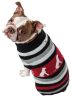 Dog Fashion Turtle Neck Sweater Ribbed Stripe Patterned