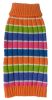 Tutti-Beauty Rainbow Heavy Cable Knitted Ribbed Turtle Neck Dog Sweater