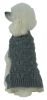 Fashion Turtle Neck Knitted Dog Sweater Butterfly Stitched Heavy Cable