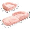 Large Dog Foldable Plush Washable Orthopedic Dog Bed for People Doze Off