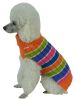 Tutti-Beauty Rainbow Heavy Cable Knitted Ribbed Turtle Neck Dog Sweater