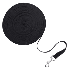 Dog Leash Long Obedience Recall Training Lead (Length: 6 FT, Color: Black)