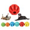 Dog Squeaky Ball Toy; Chew Toy Tooth Cleaning Ball-Bite Resistant