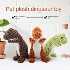 Bite resistant vocal screaming teeth grinding Dog Toys (Color: Green)