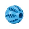 Dog Squeaky Ball Toy; Chew Toy Tooth Cleaning Ball-Bite Resistant