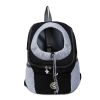 Dog Travel Backpack; Double Shoulder Portable Outdoor Carrier Bag