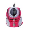 Dog Travel Backpack; Double Shoulder Portable Outdoor Carrier Bag
