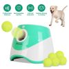 Automatic Dog Ball Launcher Interactive Fetch Machine Included 6 Tennis Balls With 3 Adjustable Launch Distances