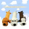 Dog plush chew toy; cleans teeth and makes sounds